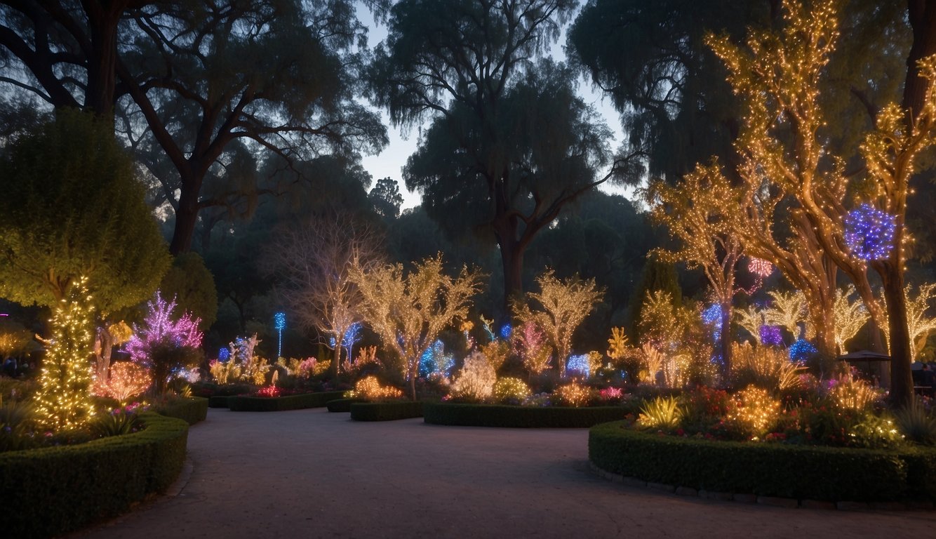 The Enchanted Forest of Light at Descanso Gardens features dazzling Christmas markets in Southern California, 2024