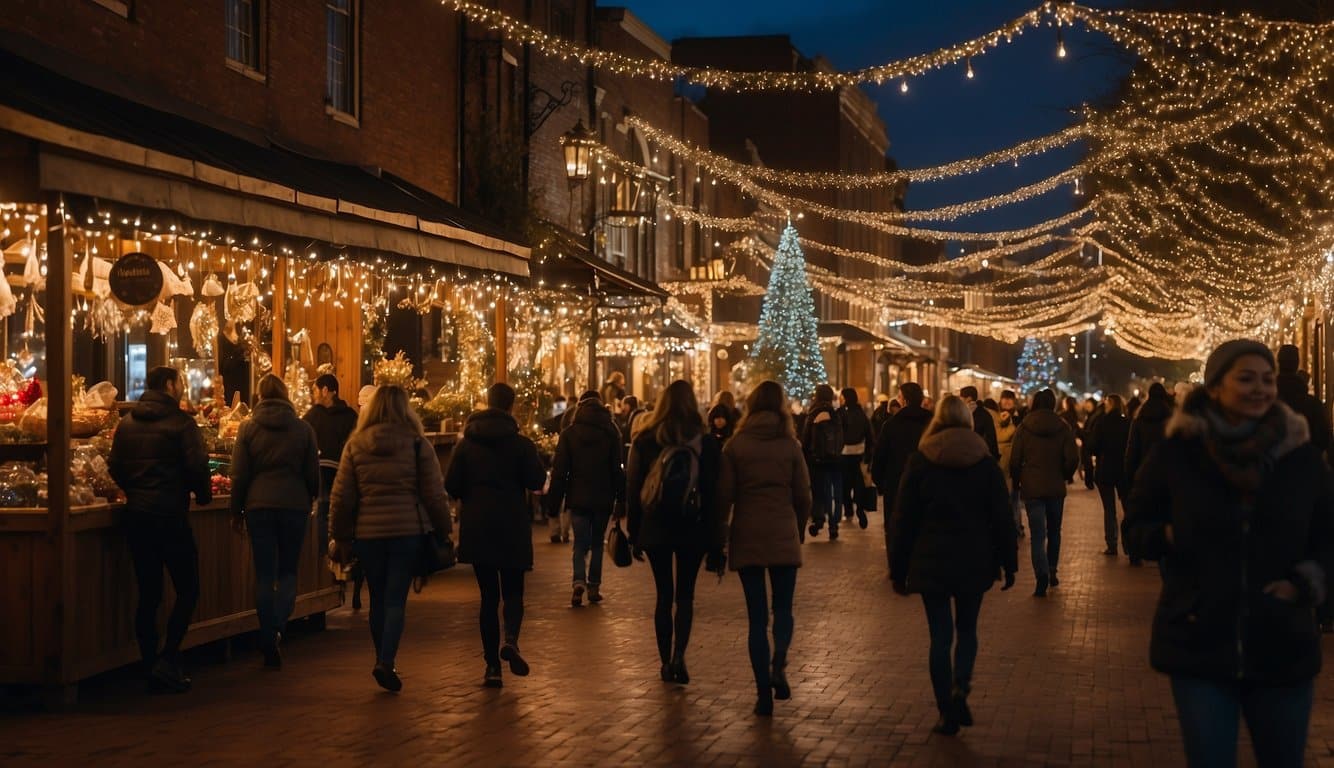 The Alexandria Christmas Markets in Louisiana are aglow with colorful lights and festive decorations, creating a lively and cheerful atmosphere for the Festival of Lights in 2024