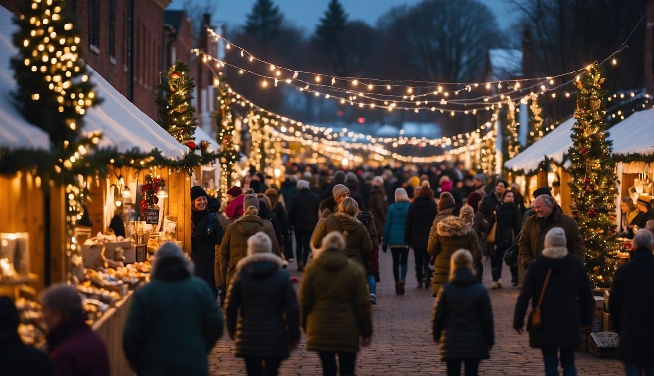 The Maryland Christmas Show in 2024 is bustling with festive energy, as vendors display their wares in charming Christmas market stalls. Twinkling lights and the scent of mulled cider fill the air, creating a cozy holiday atmosphere