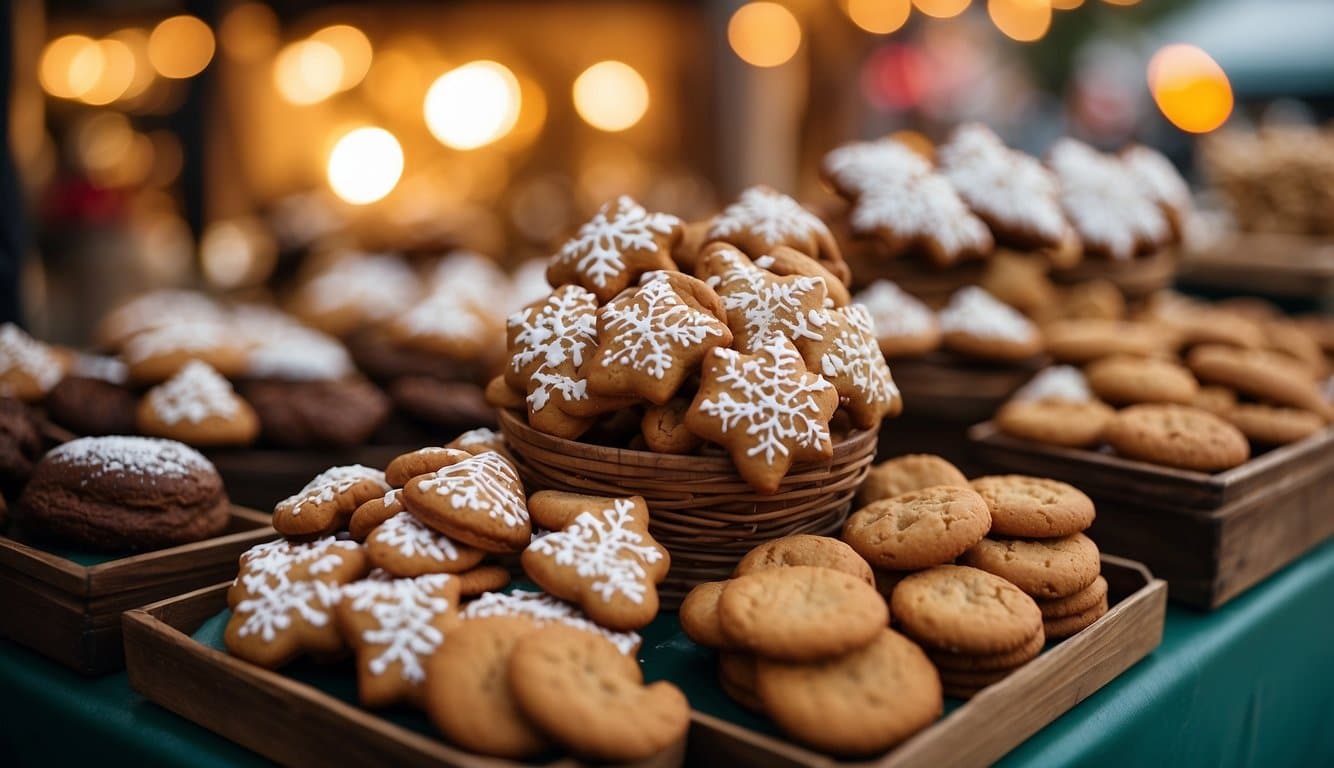 Festive treats displayed at the Belhaven Christmas Festival Markets in Mississippi 2024