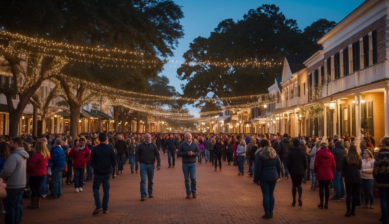 The historic buildings in Natchitoches are adorned with twinkling lights, while a festive parade winds through the charming streets. The town square is filled with holiday cheer, as locals and visitors gather to enjoy the best Christmas celebrations