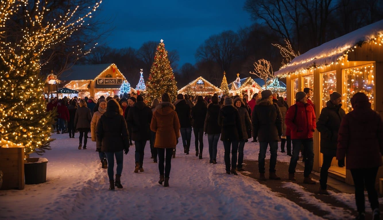 Christmas Markets North Dakota 2024: Your Ultimate Guide to Festive Shopping and Events 6 Vibrant holiday lights illuminate the festive atmosphere of Lindenwood Park Christmas Markets, creating a warm and inviting ambiance for visitors in North Dakota 2024