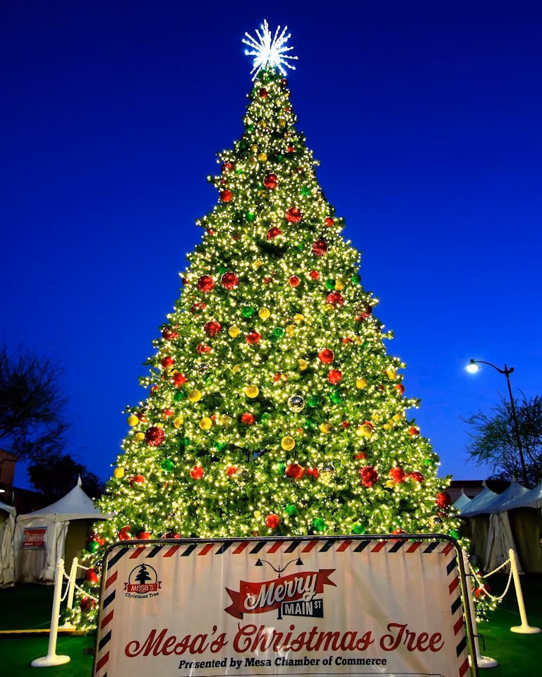 Christmas Markets Arizona 2025 Ultimate Guide to Festive Events, Lights & Holiday Shopping 2 Merry Main Street Christmas Tree on Main IG Credit mydownton mesa 35828293 b881 472d 8819 6c542953691c