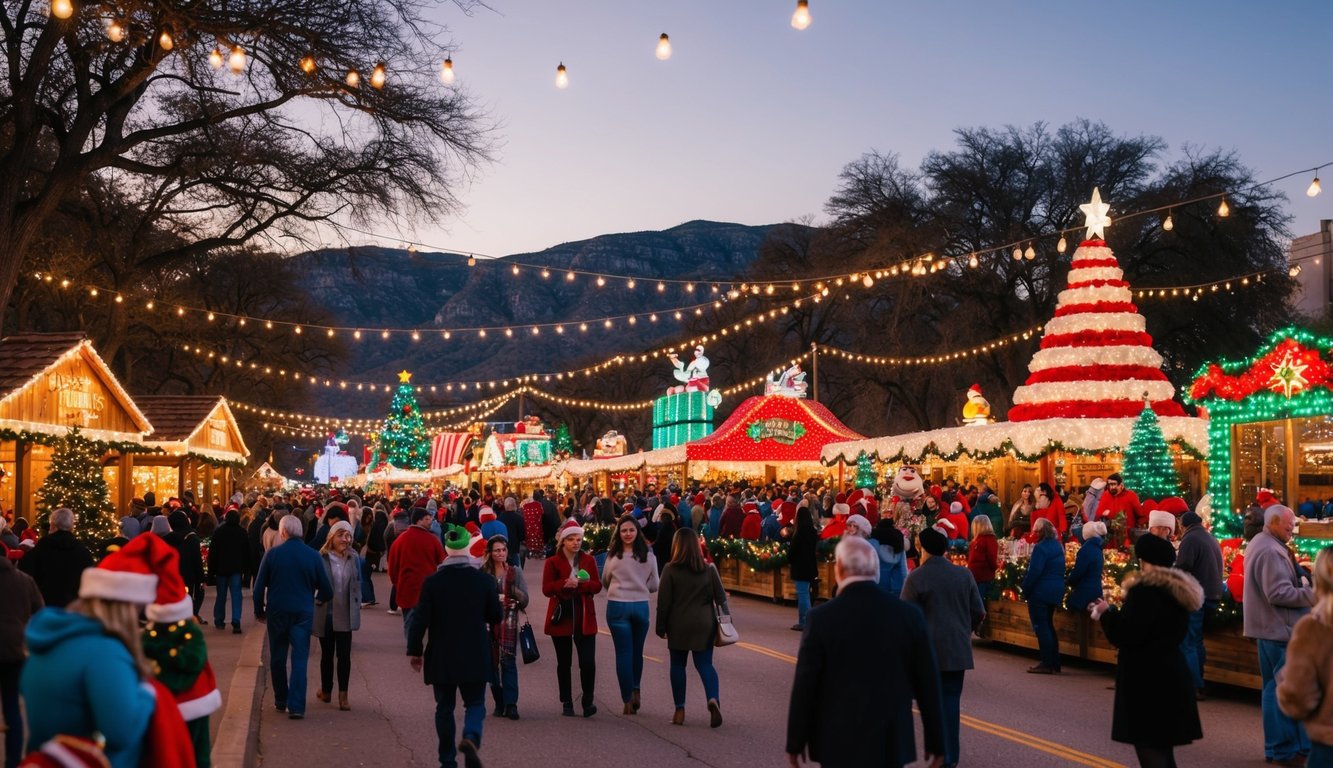 Christmas Markets Texas 2025: Top 50 Festive Destinations 7 The Marble Falls Light-Up Christmas Parade features festive floats, twinkling lights, and joyful spectators browsing the Christmas markets in Texas 2025