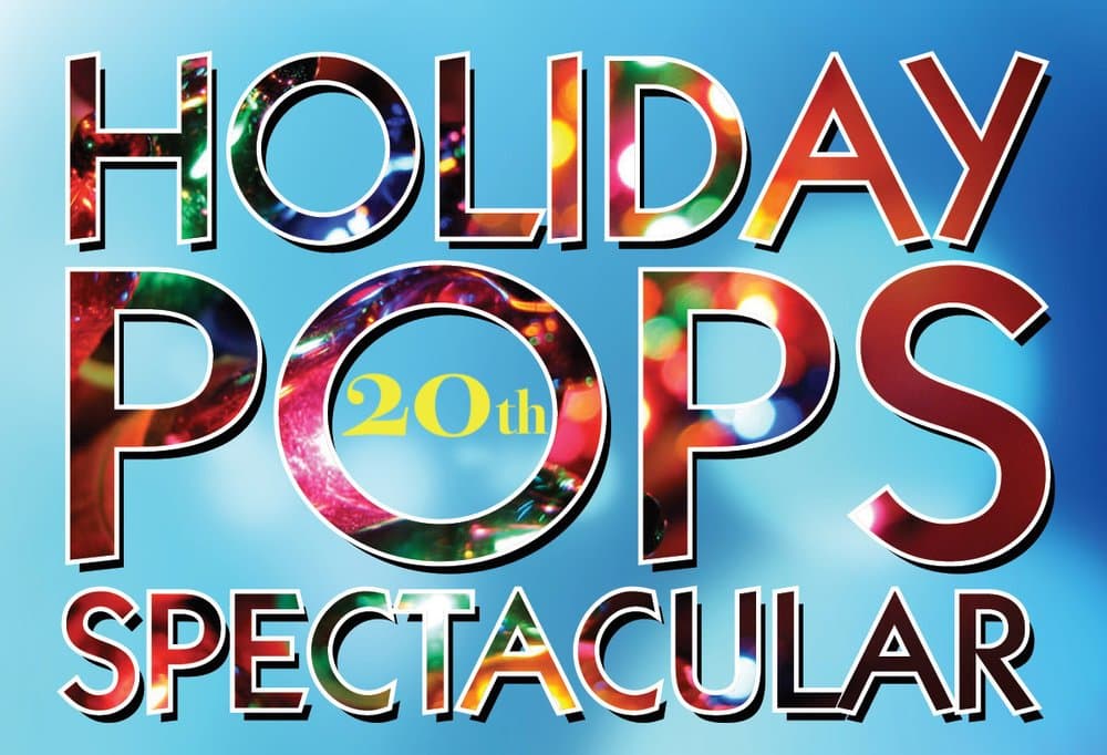 Christmas Markets Southern California 2025: Top 50 Festive Holiday Events and Locations 3 Text graphic reads "Holiday Pops Spectacular 20th" with colorful, festive lights filling the large letters against a blue background.