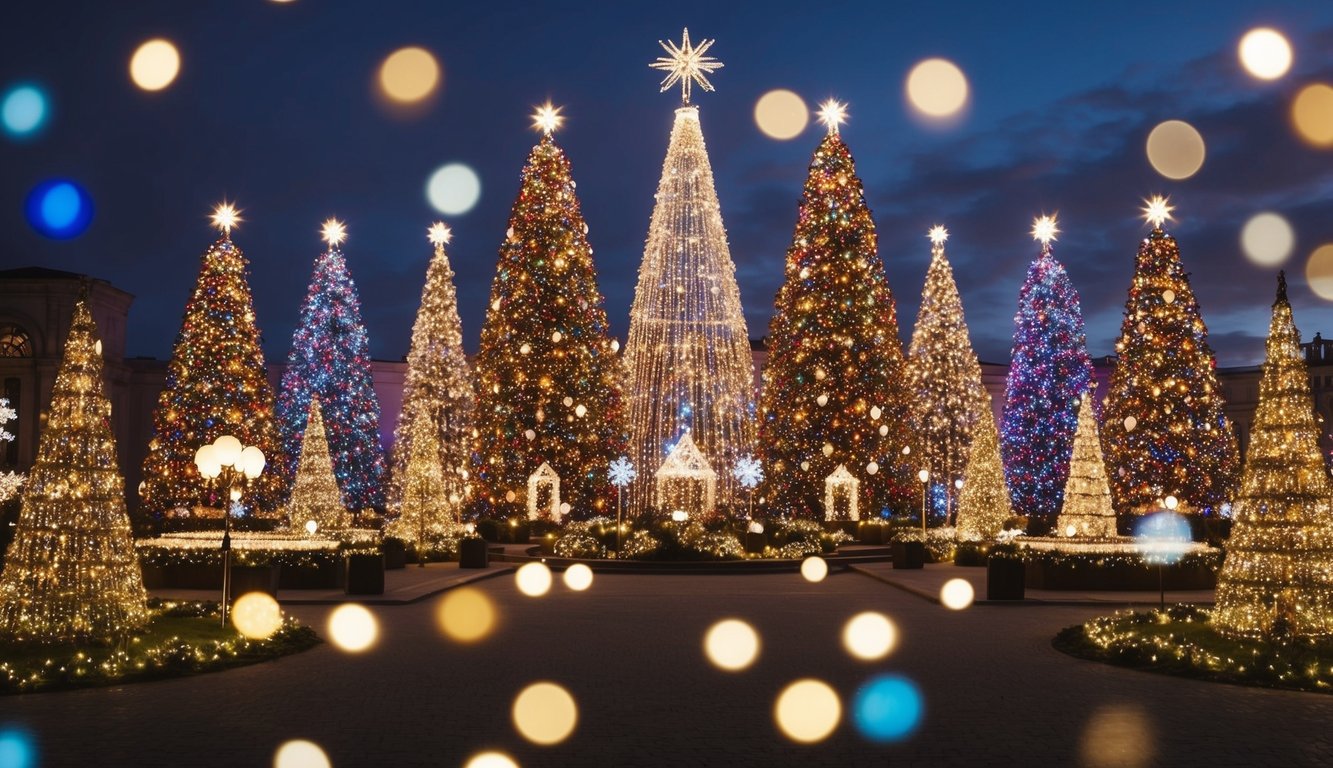 Best Christmas Light Displays Indiana 2025: Must-See Holiday Attractions 3 A grand, colorful display of twinkling lights and sparkling decorations illuminating a festive winter wonderland