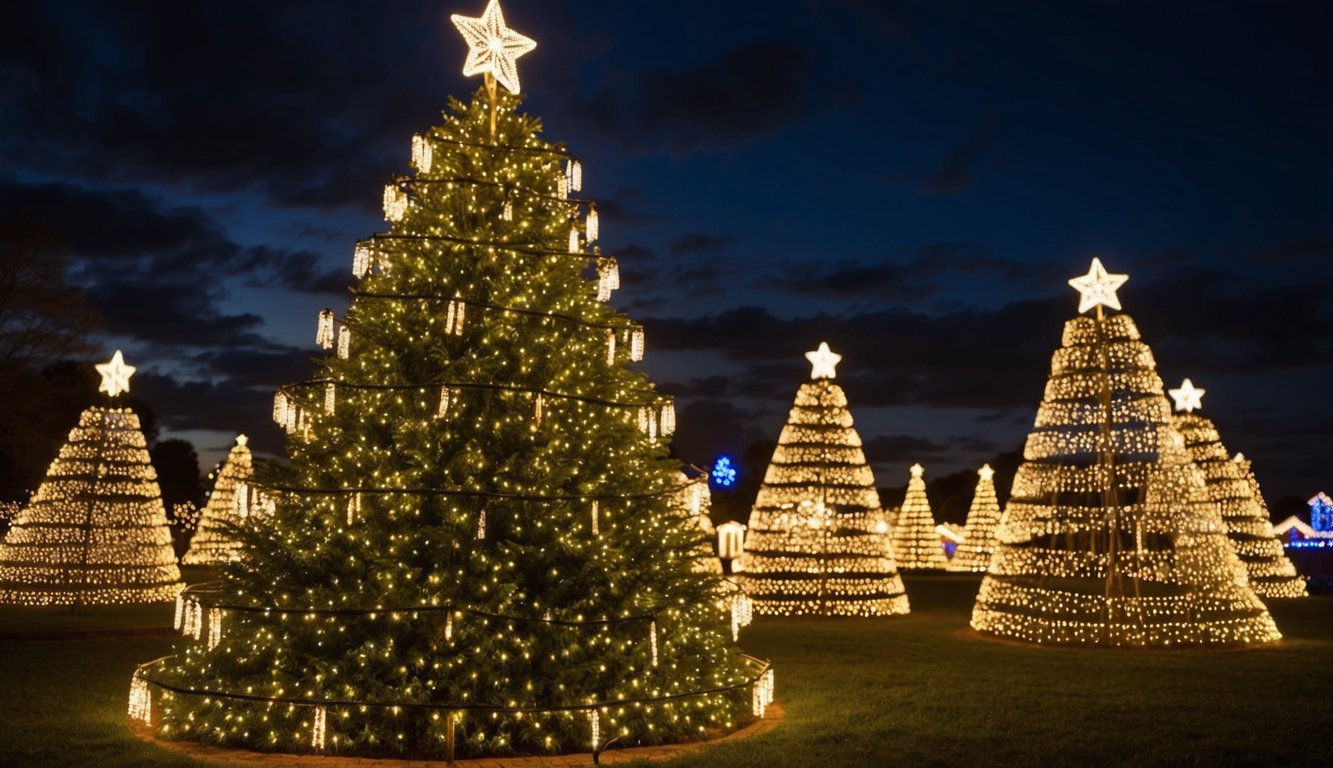 Best Christmas Light Displays Indiana 2025: Must-See Holiday Attractions 7 Boyd's musical light display features synchronized lights dancing to holiday tunes, illuminating the night sky with a festive glow