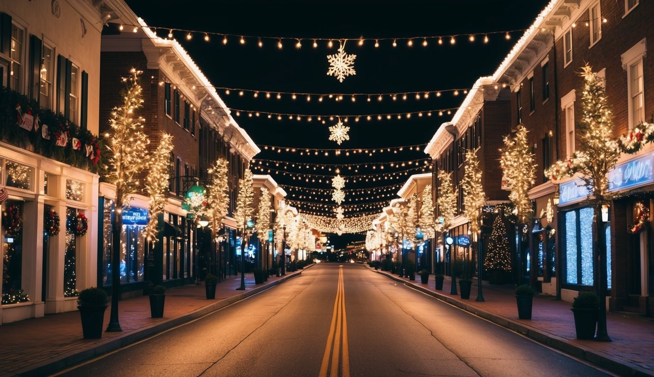 Best Christmas Light Displays Illinois 2025: Top 20 Festive Spots to Visit 7 Main Street adorned with twinkling lights, festive decorations, and glowing displays, creating a magical and enchanting holiday atmosphere