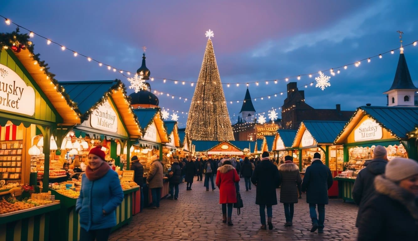 Christmas Markets Ohio 2025: 50 Top Holiday Events and Festive Fairs 5 The Sandusky Christmas Market is bustling with festive activity, filled with colorful stalls and twinkling lights, creating a magical holiday atmosphere