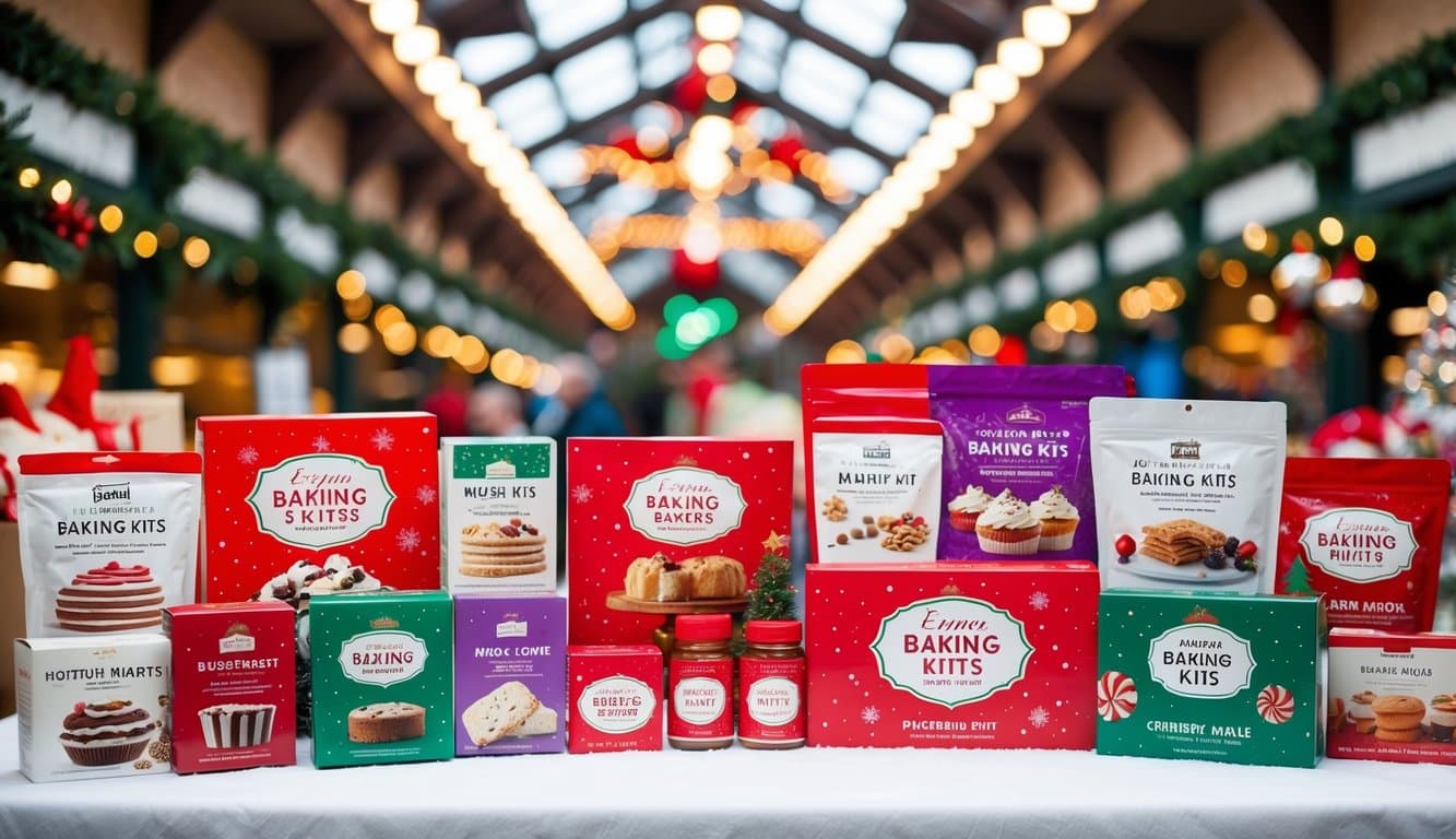 Christmas Markets Washington State 2025: Top 50 Festive Events and Holiday Fairs 7 Festive holiday baking kits displayed at Eugene Market Christmas Markets, Washington State 2025