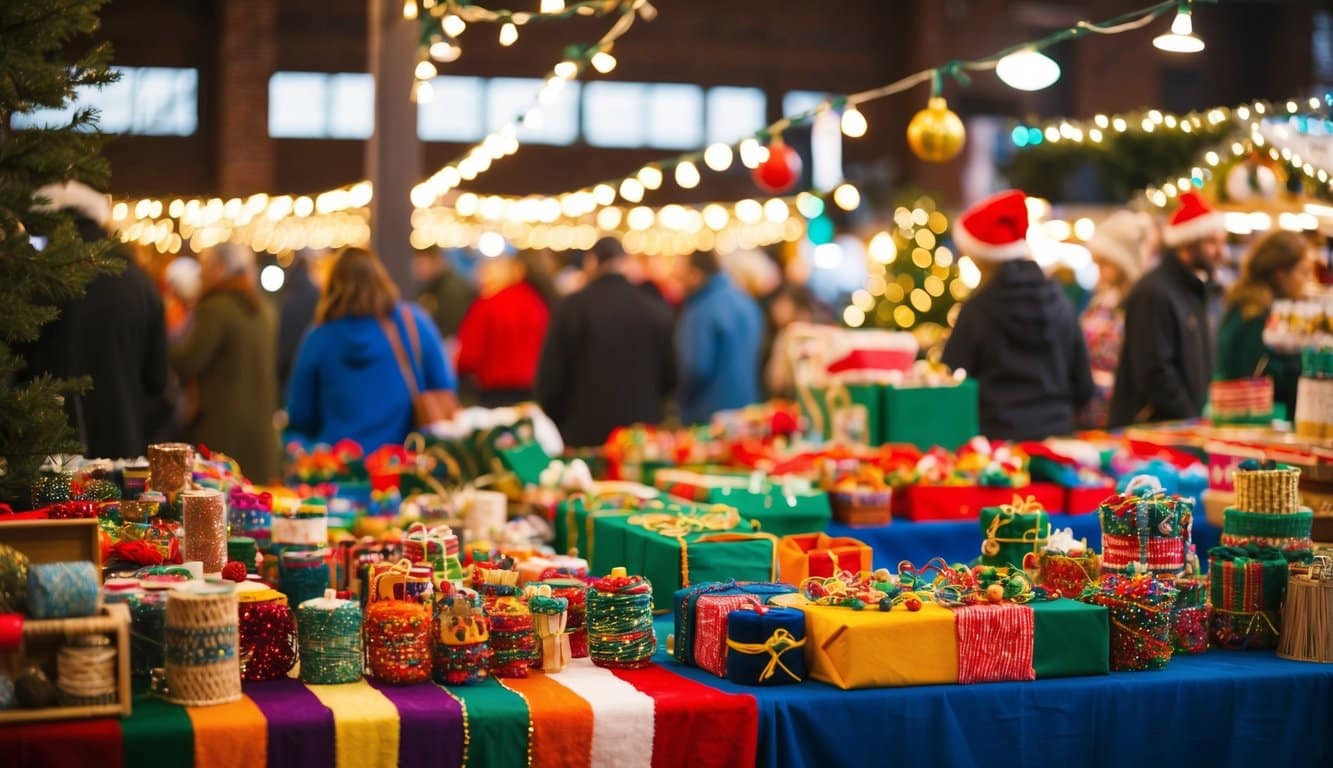 Christmas Markets Ohio 2025: 50 Top Holiday Events and Festive Fairs 6 Colorful handmade crafts fill the bustling holiday market in Bryan, Ohio. Twinkling lights and festive decorations create a merry atmosphere