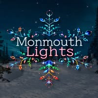 Maine’s Ultimate 2025 Christmas Light Guide: Discover Hidden Sparkling Gems & Holiday Magic Displays You Can’t Miss! 3 A colorful snowflake graphic with the words "Monmouth Lights" displayed on a snowy nighttime background.