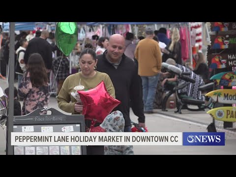 peppermint lane holiday market kicks off in downtown corpus christi 1